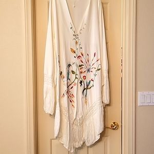 Swim cover up fashion top boho